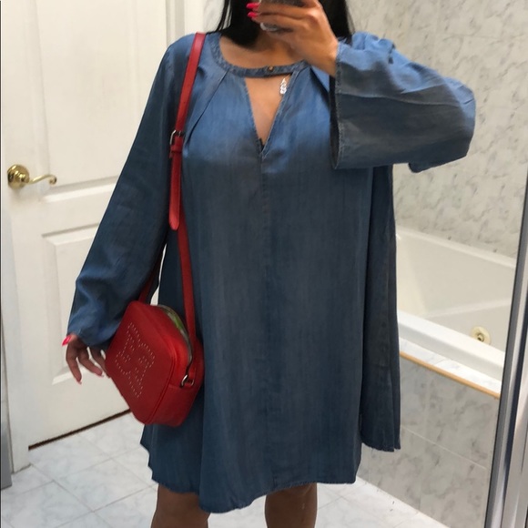 1 LEFT! 1X, 2X & 3X CHOKER DENIM DRESS! - Picture 5 of 8